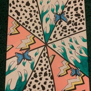 butterfly, cow, lightning, flame painting